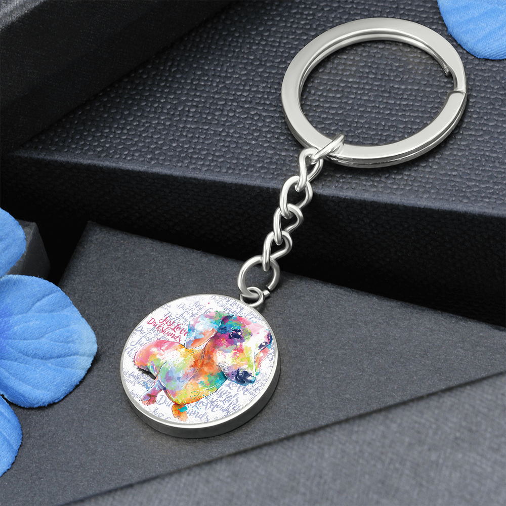 Dachshund Keychain with Personalised Option
