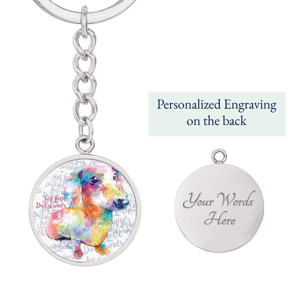 Dachshund Keychain with Personalised Option