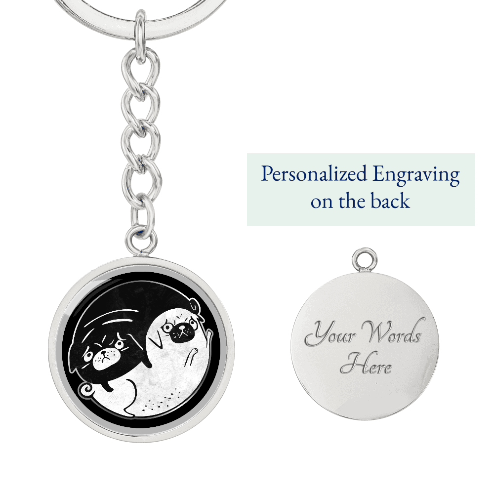 Pug gift / Pug keychain / Pug Owner Gift / Pug