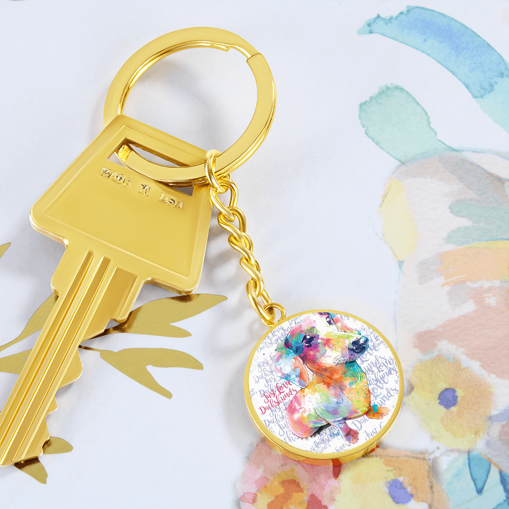 Dachshund Keychain with Personalised Option