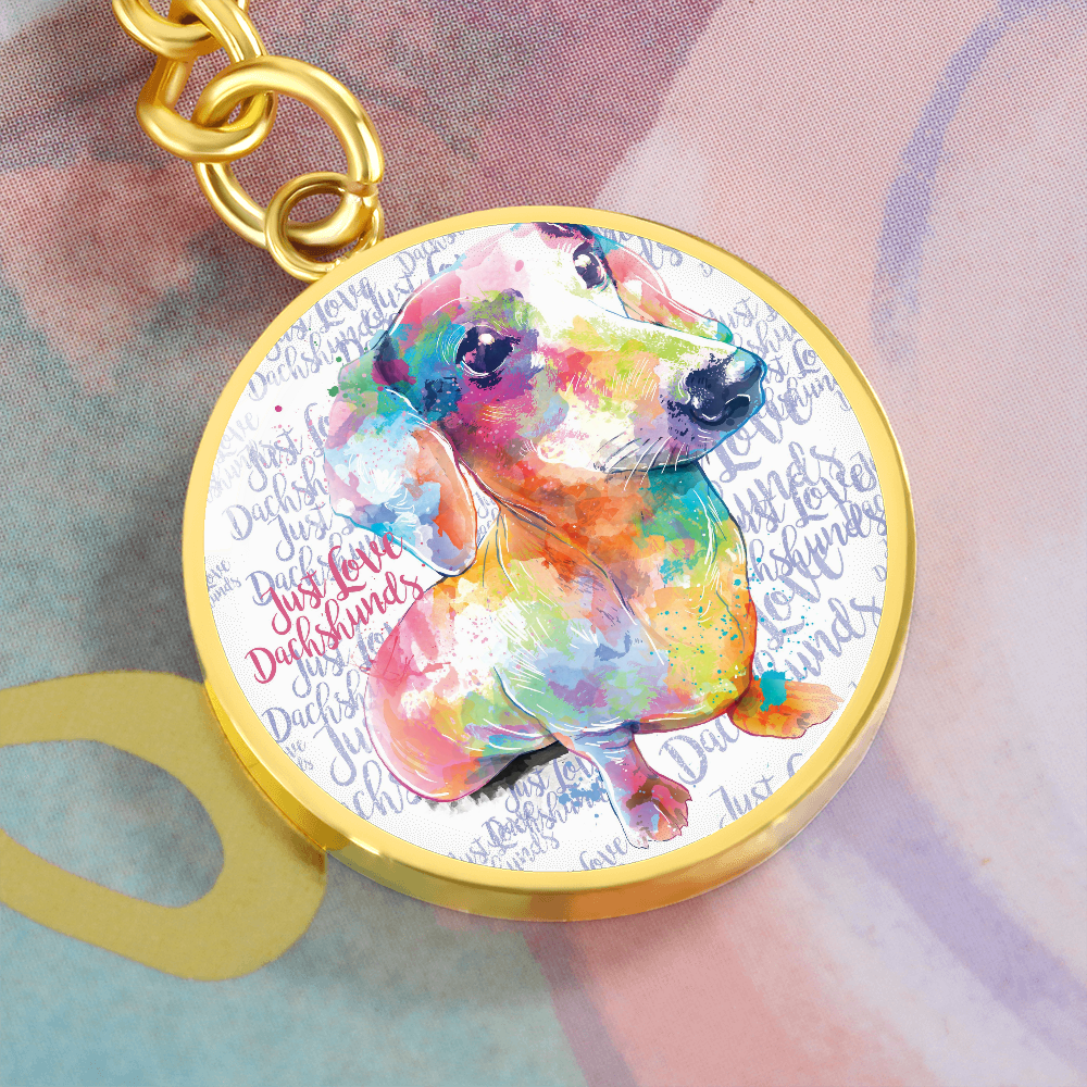 Dachshund Keychain with Personalised Option