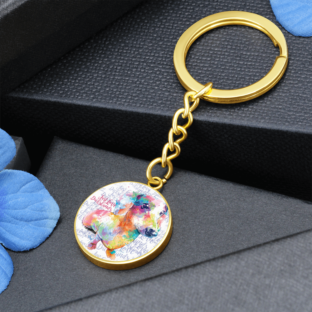 Dachshund Keychain with Personalised Option