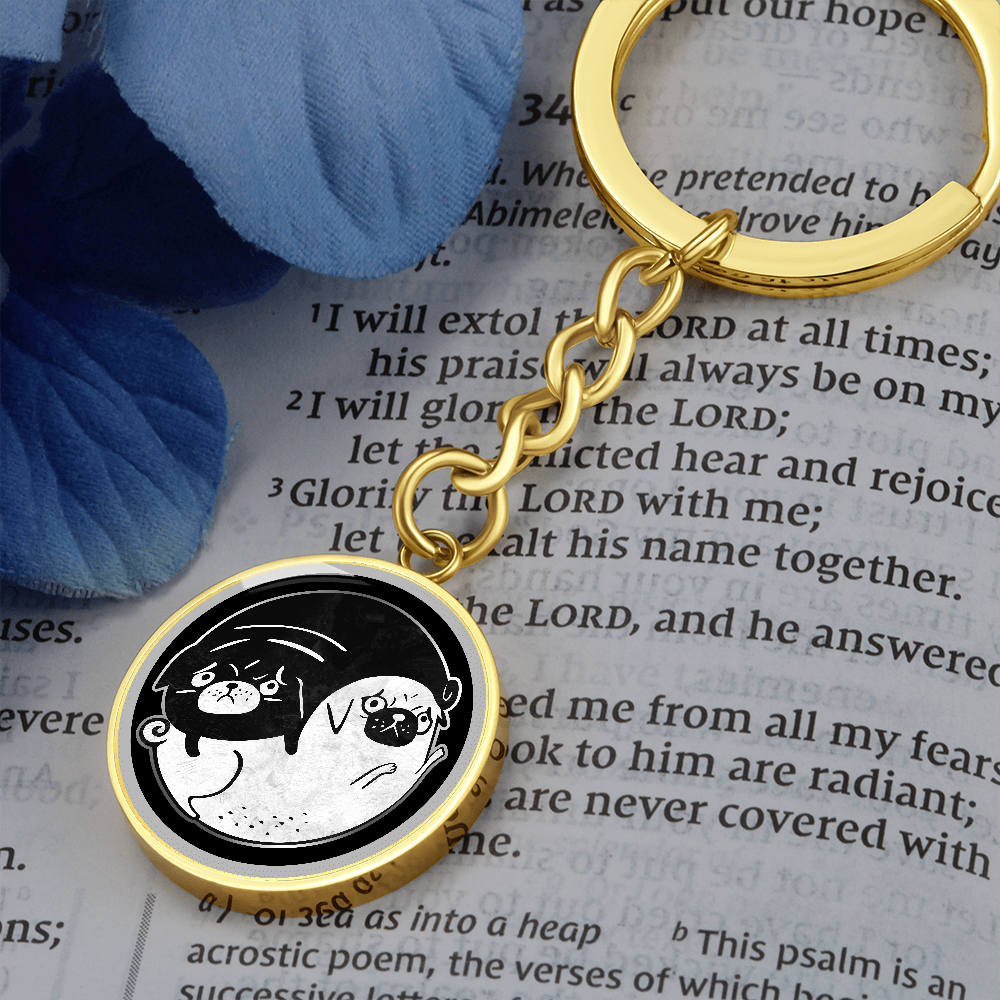 Pug gift / Pug keychain / Pug Owner Gift / Pug